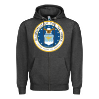 Department Of The Air Force Zipper Hoodie | Teevron