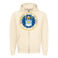 Sandshell department of the air force Zipper Hoodie - linhVisuals