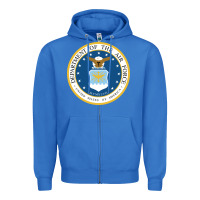 True Royal department of the air force Zipper Hoodie - linhVisuals