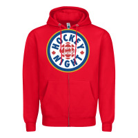 Red hockey night in canada 1 Zipper Hoodie - linhVisuals