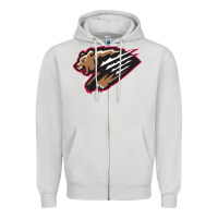 Dove Grey fresno grizzlies baseball Zipper Hoodie - linhVisuals