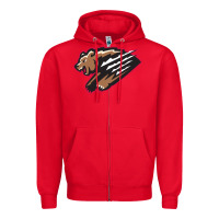 Red fresno grizzlies baseball Zipper Hoodie - linhVisuals