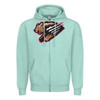 Seafoam fresno grizzlies baseball Zipper Hoodie - linhVisuals