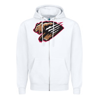 White fresno grizzlies baseball Zipper Hoodie - linhVisuals