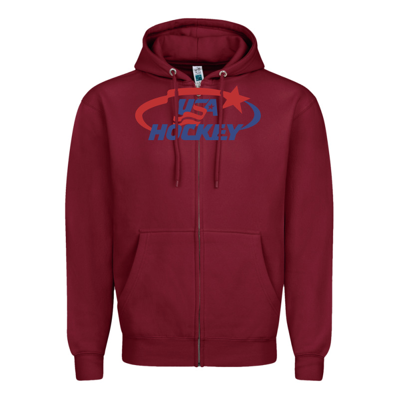 Usa Hockey Zipper Hoodie by linhVisuals | Teevron