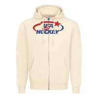 Sandshell usa hockey Zipper Hoodie - linhVisuals