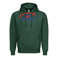 Sports Green usa hockey Zipper Hoodie - linhVisuals