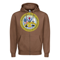 Chestnut department of the army Zipper Hoodie - linhVisuals