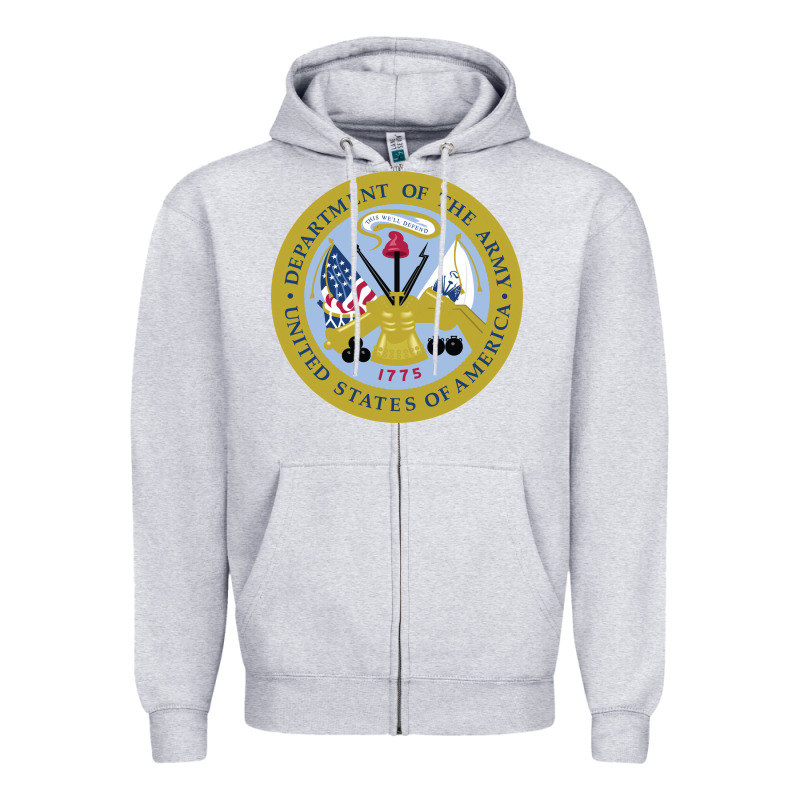 Department Of The Army Zipper Hoodie by linhVisuals | Teevron