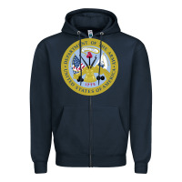 Navy department of the army Zipper Hoodie - linhVisuals