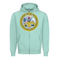 Seafoam department of the army Zipper Hoodie - linhVisuals
