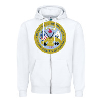 White department of the army Zipper Hoodie - linhVisuals