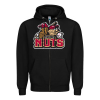 Black modesto nuts baseball Zipper Hoodie - linhVisuals