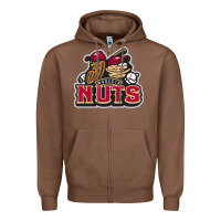 Chestnut modesto nuts baseball Zipper Hoodie - linhVisuals