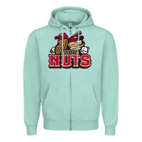 Seafoam modesto nuts baseball Zipper Hoodie - linhVisuals