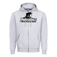 Heather Grey providence  friars college Zipper Hoodie - linhVisuals