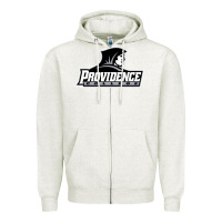 Oatmeal Heather providence  friars college Zipper Hoodie - linhVisuals