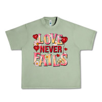 Oil Green Love never fails Urban Heavy Tee - FaDigitalArtStudio