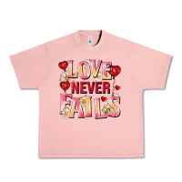 Salmon Love never fails Urban Heavy Tee - FaDigitalArtStudio