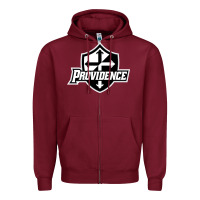 Burgundy providence friars college Zipper Hoodie - linhVisuals