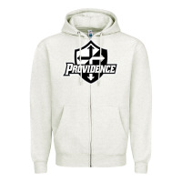 Oatmeal Heather providence friars college Zipper Hoodie - linhVisuals