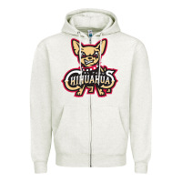Oatmeal Heather el paso chihuahuas Zipper Hoodie - linhVisuals
