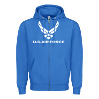 True Royal us air force Zipper Hoodie - linhVisuals