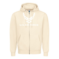 Sandshell us air force Zipper Hoodie - linhVisuals