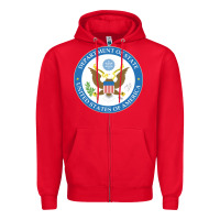 Red us department of state 2 Zipper Hoodie - linhVisuals