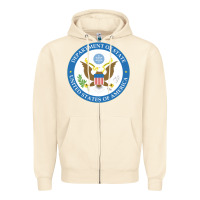 Sandshell us department of state 2 Zipper Hoodie - linhVisuals