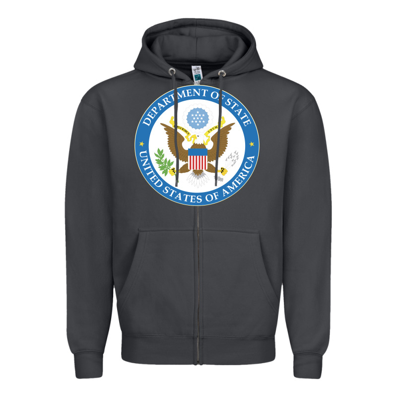 Us Department Of State 2 Zipper Hoodie by linhVisuals | Teevron
