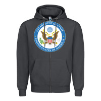 Smoke us department of state 2 Zipper Hoodie - linhVisuals