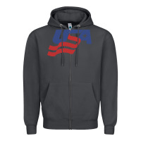 Smoke usa hockey simple Zipper Hoodie - linhVisuals