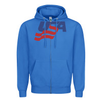 True Royal usa hockey simple Zipper Hoodie - linhVisuals