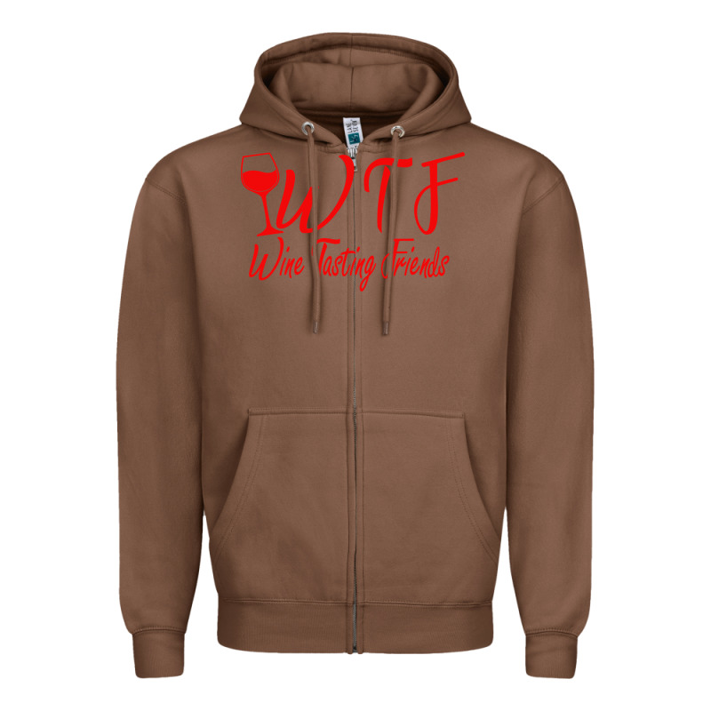 Wine Tasting Friends Zipper Hoodie by linhVisuals | Teevron