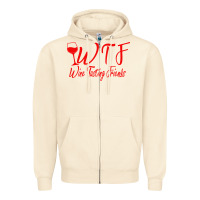 Sandshell wine tasting friends Zipper Hoodie - linhVisuals