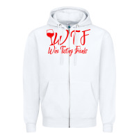 White wine tasting friends Zipper Hoodie - linhVisuals