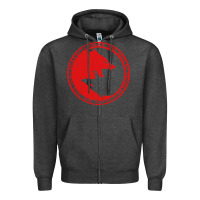 Charcoal Heather fenrir wolf of odin Zipper Hoodie - linhVisuals