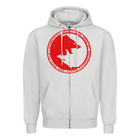Dove Grey fenrir wolf of odin Zipper Hoodie - linhVisuals
