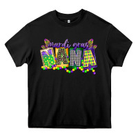 Black mardi gras nana Heavy Core Tee - CowGirlArtShop