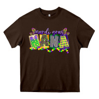 Chocolate Brown mardi gras nana Heavy Core Tee - CowGirlArtShop