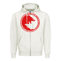 Oatmeal Heather fenrir wolf of odin Zipper Hoodie - linhVisuals