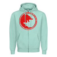 Seafoam fenrir wolf of odin Zipper Hoodie - linhVisuals
