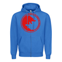 True Royal fenrir wolf of odin Zipper Hoodie - linhVisuals