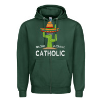 Sports Green fun catholicism humor meme saying  funny catholic t shirt Zipper Hoodie - linhVisuals