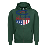 Sports Green usa curling team Zipper Hoodie - linhVisuals