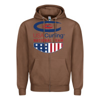 Chestnut usa curling team Zipper Hoodie - linhVisuals