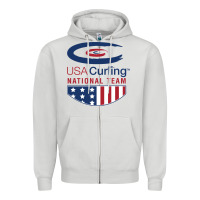 Dove Grey usa curling team Zipper Hoodie - linhVisuals