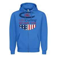 True Royal usa curling team Zipper Hoodie - linhVisuals