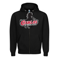 Black the dominican chargers Zipper Hoodie - linhVisuals